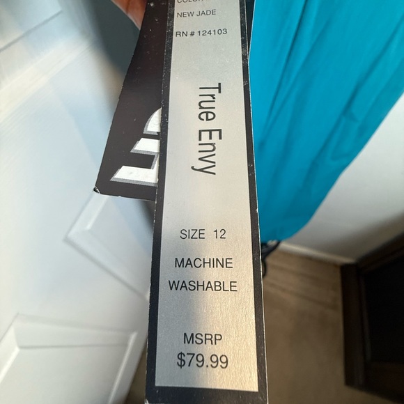 Teal Zip-Front Dress - Picture 8 of 15